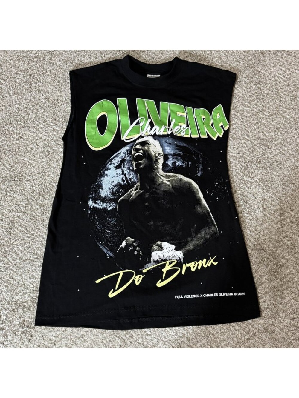 Shaka Wear Charles Oliveira Fighter T-Shirt Do Bronx Brazil World UFC MMA Men's